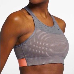 Womens Nike Dri-Fit Sports Bra ✨ Medium ✨ Gray Orange